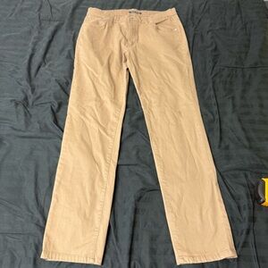 Slate And Stone Men's Tan Brushed Cotton Denim Sloan Casual Jeans